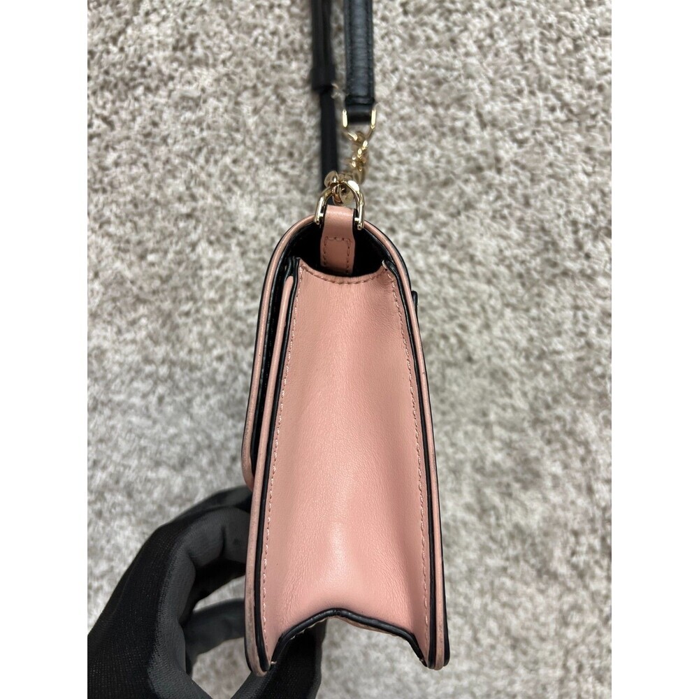 Kate Spade Neve Medium Convertible Flap Shoulder Bag - Rosy Cheeks/black/sparrow - Picture 5 of 11
